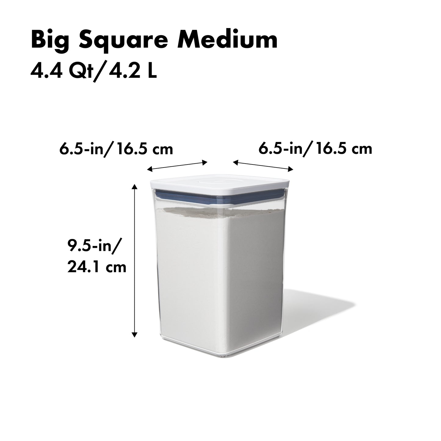 OXO POP Container Big Square Medium 4.4L