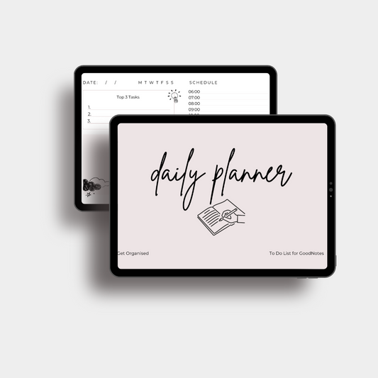 Daily Planner - Digital Planner | To Do List | GoodNotes Planner | iPad Planner | Undated Digital Planner