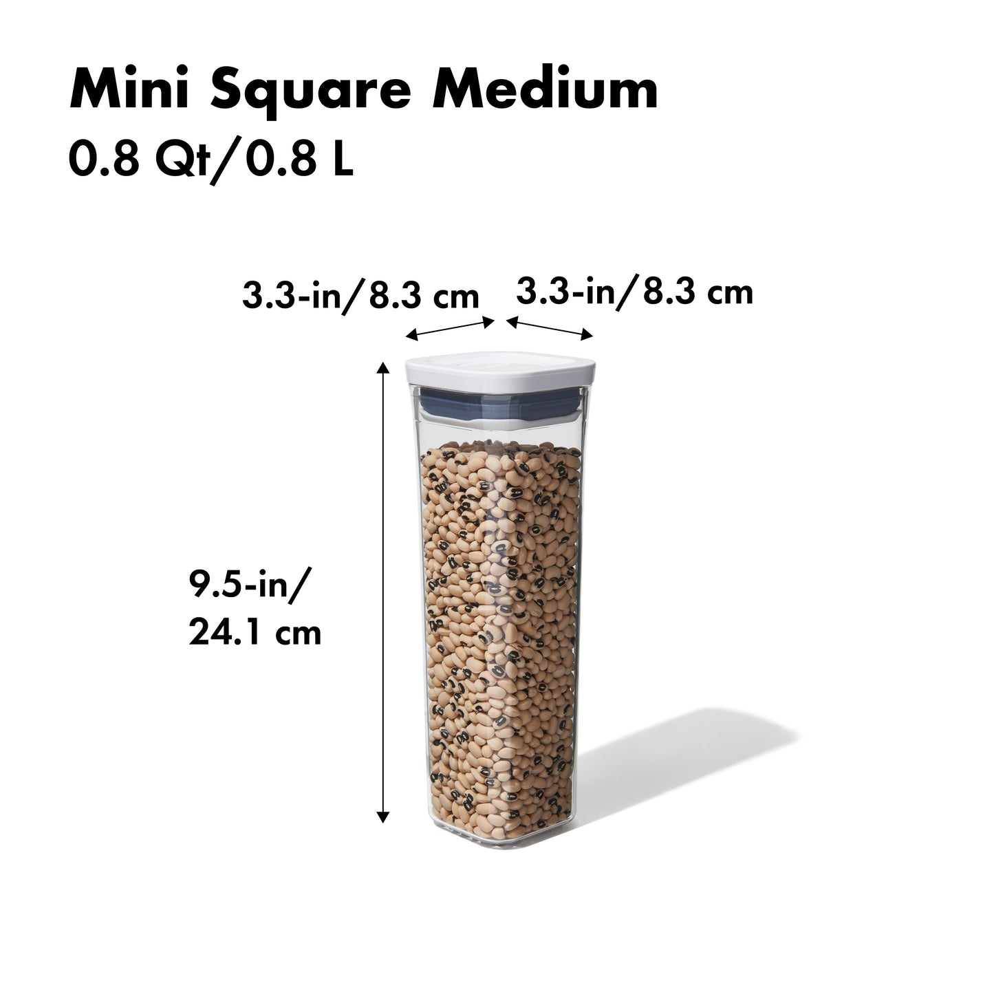 OXO POP Container Mini Square Medium 0.8L